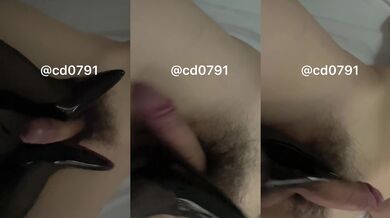 ❤️精品推荐❤️推特伪娘『云与海』COSPLAY丝袜足交榨精被操粉丝群福利25V (12)